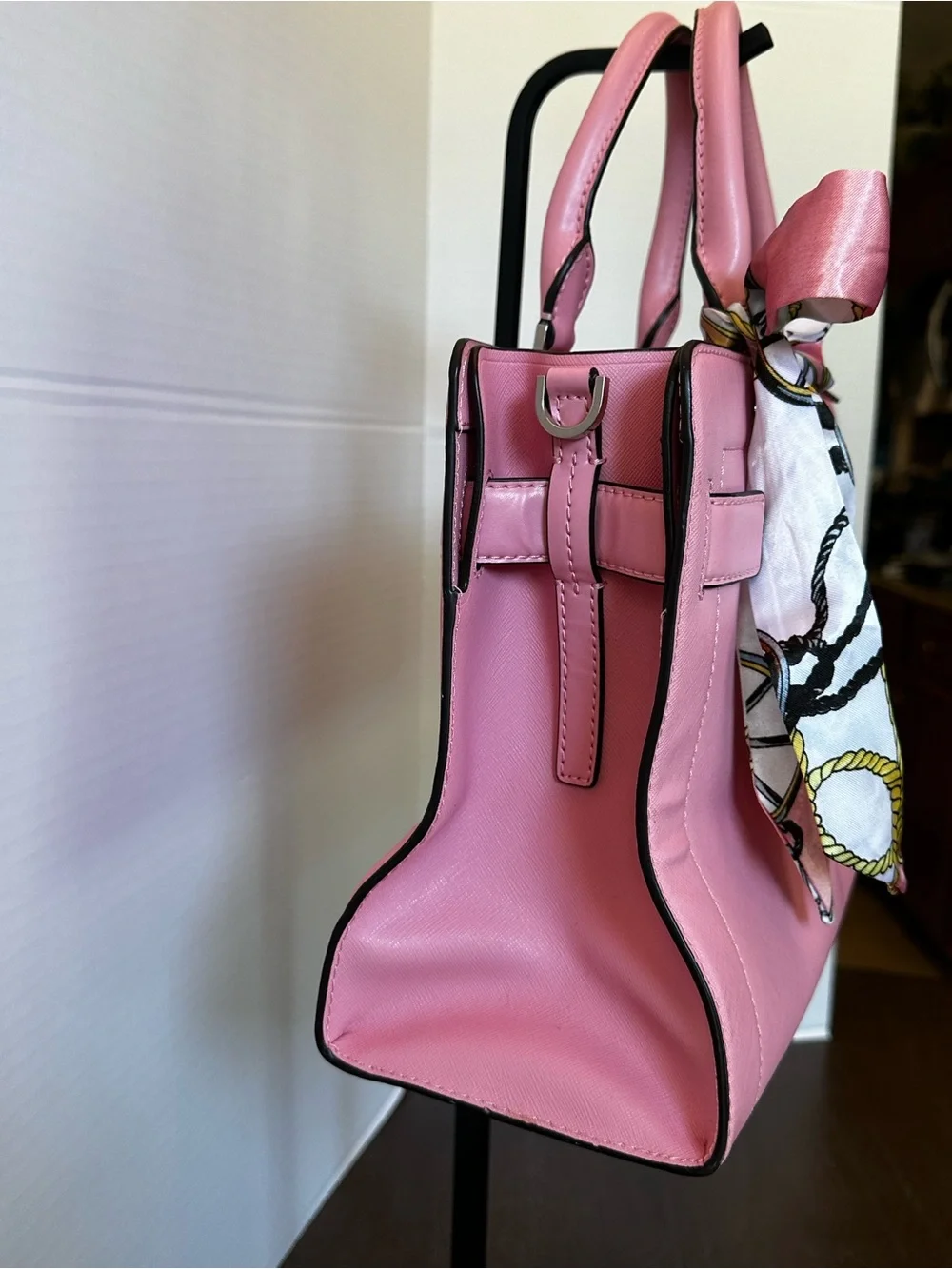 Michael Kors Pink Saffiano Leather East-West Satchel